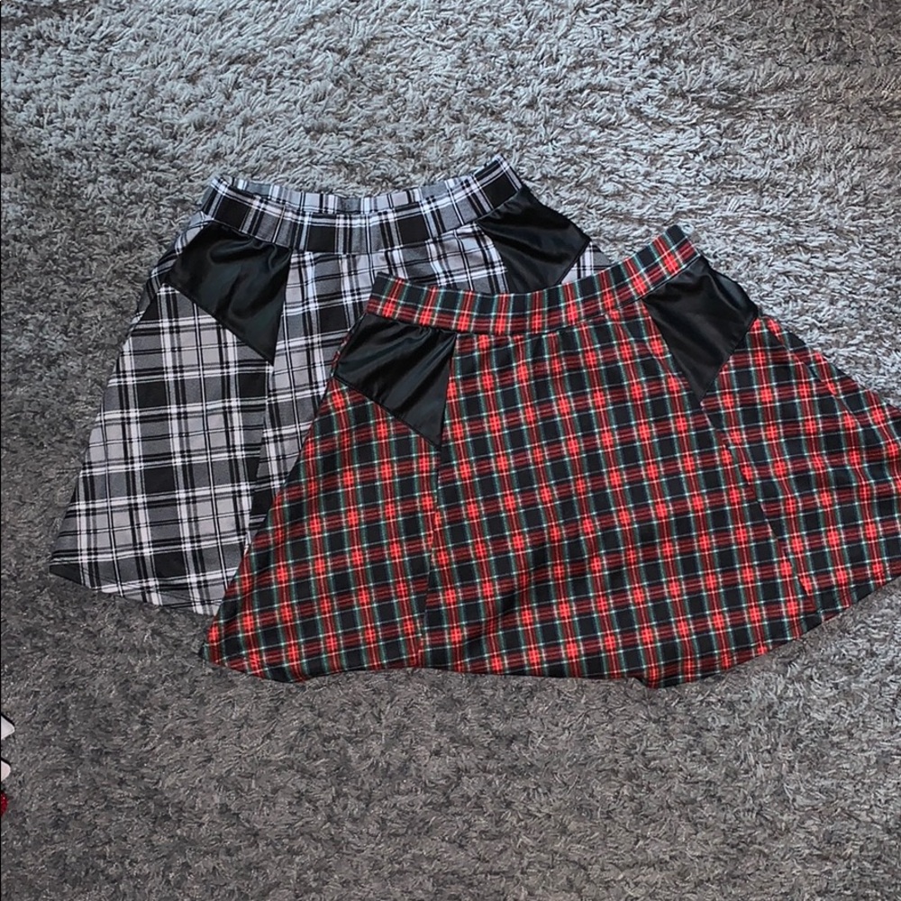 Two flannel skirts